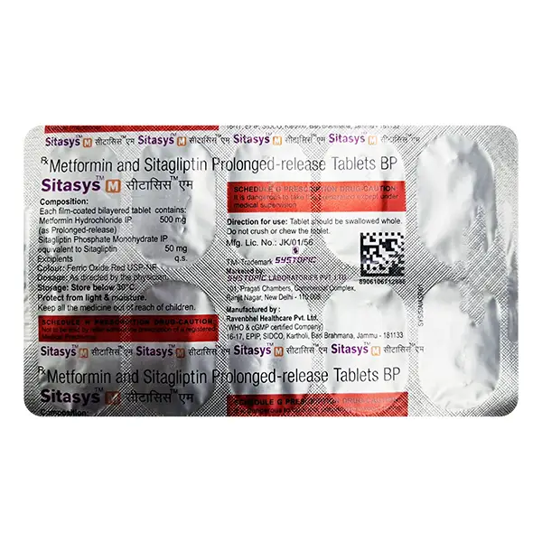 Sitasys M 50mg/500mg Tablet PR